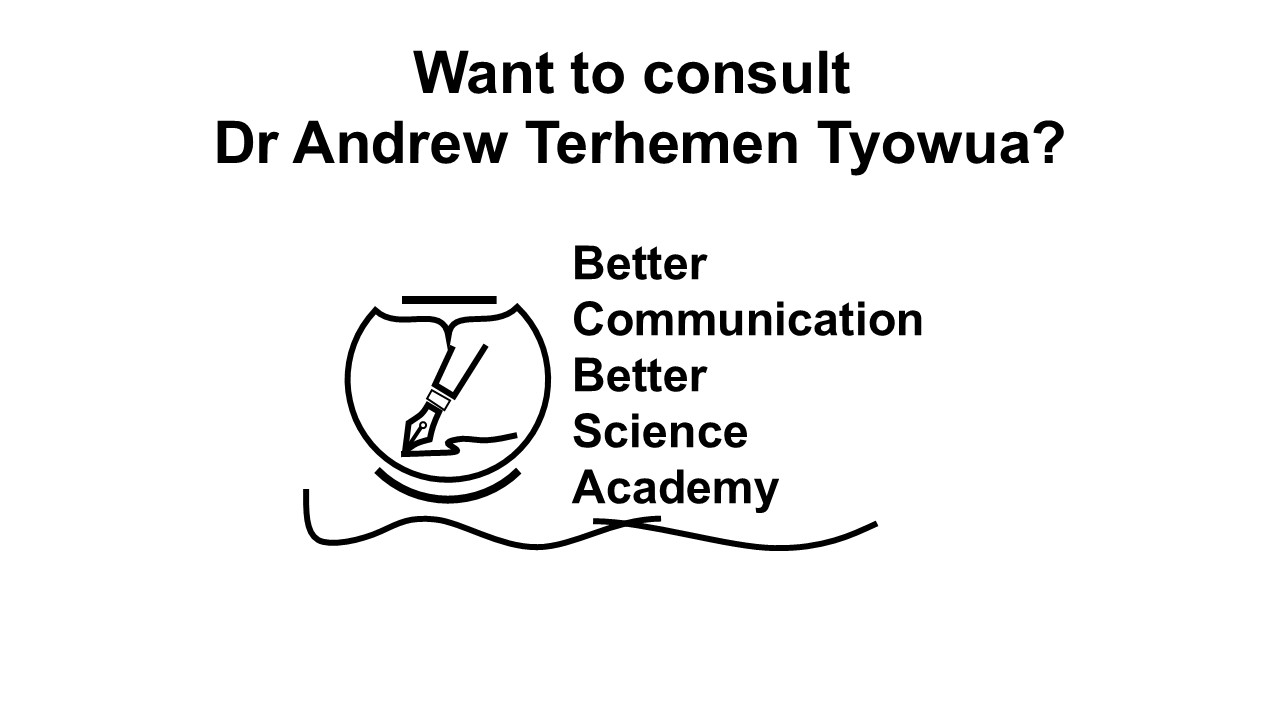 Want to consult Dr Andrew Terhemen Tyowua?